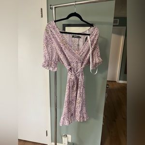 Missguided Purple Floral Dress NWT